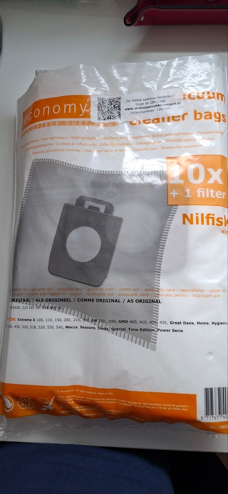 Nilfisk stofzuigerzakken + filter (10+1), Stofzak, Overige merken, Overige typen, Nieuw
