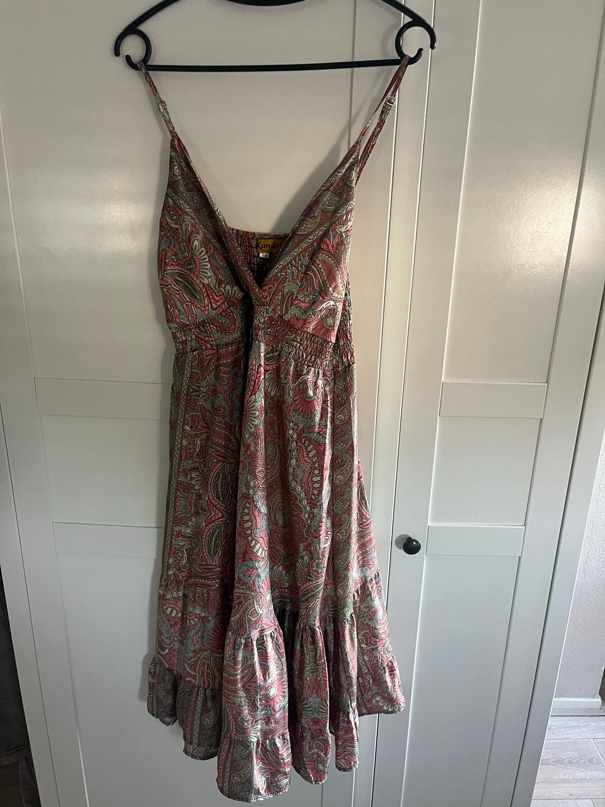 Nieuwe Kandri zomerjurk S/M - Paisley print, Kleding | Dames, Jurken, Nieuw, Ophalen of Verzenden, Roze, Maat 36 (S)