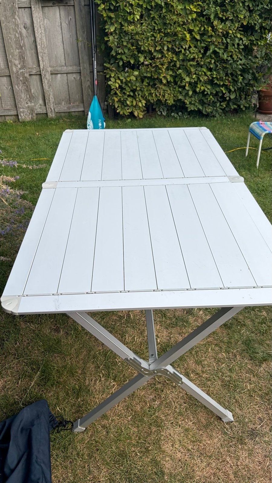 Opvouwbare campingtafel met opbergnet en draagtas, Ophalen, Gebruikt, Campingtafel