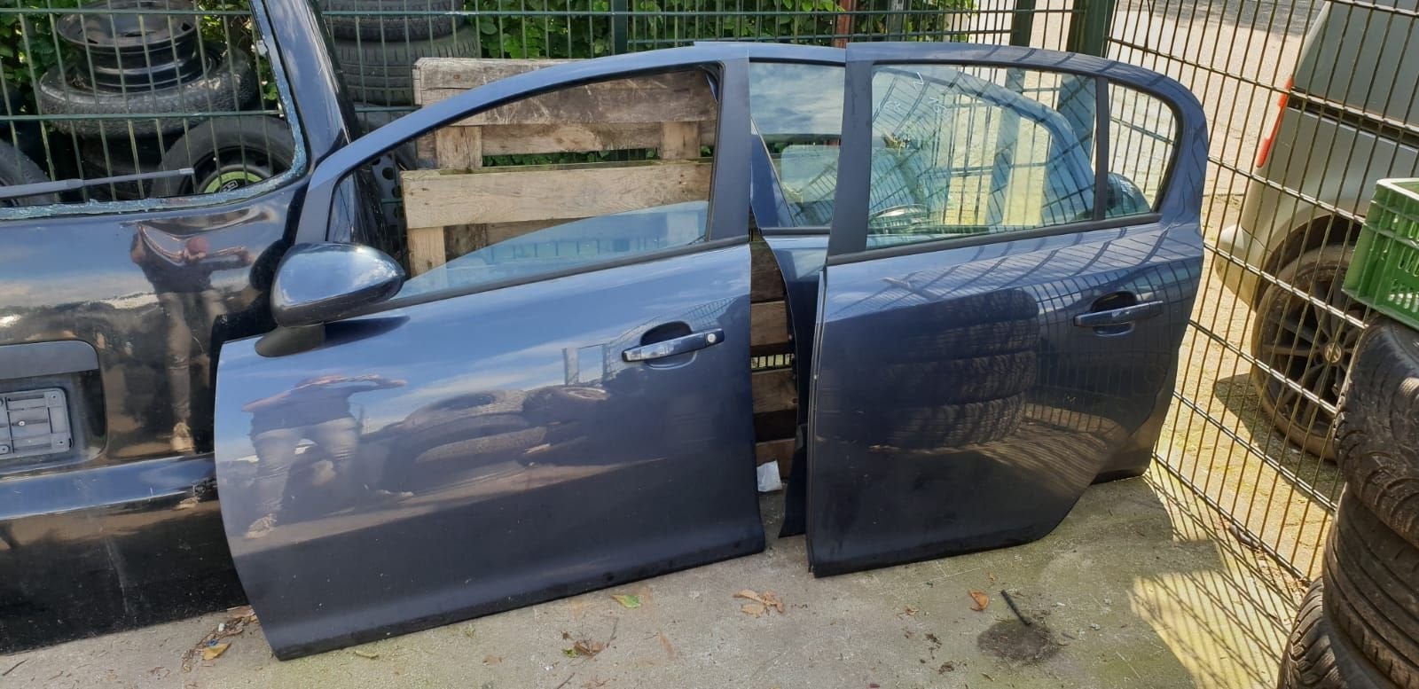 OPEL CORSA D PORTIEREN LV+ LA  CODE Z168, Auto-onderdelen, Gebruikt, -, Deur, -