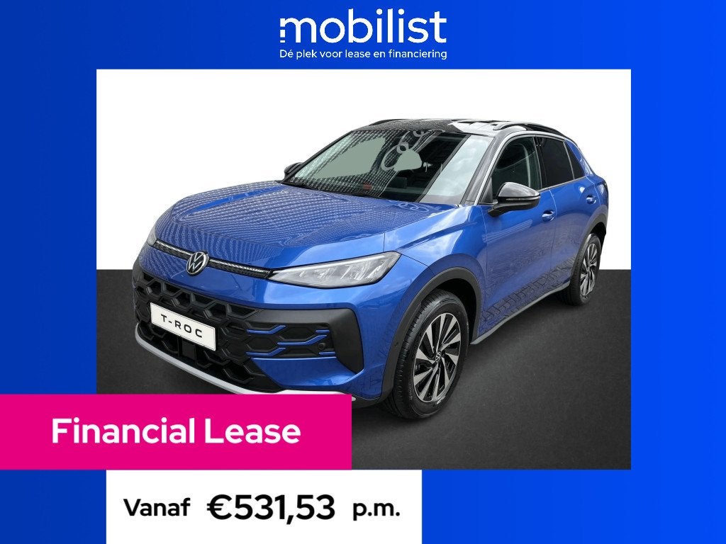 Volkswagen T-Roc Life First Edition 1.5 eTSI 85 kW / 116 PK, Automaat, 1498 cc, Blauw, 116 pk