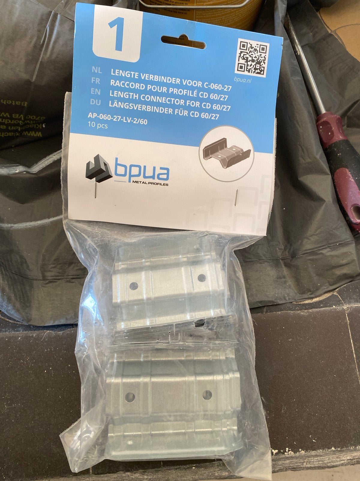 Bpua Lengte verbinder voor CD 60/27 (10 stuks), Ophalen, Nieuw, Minder dan 50 mm, Overige typen