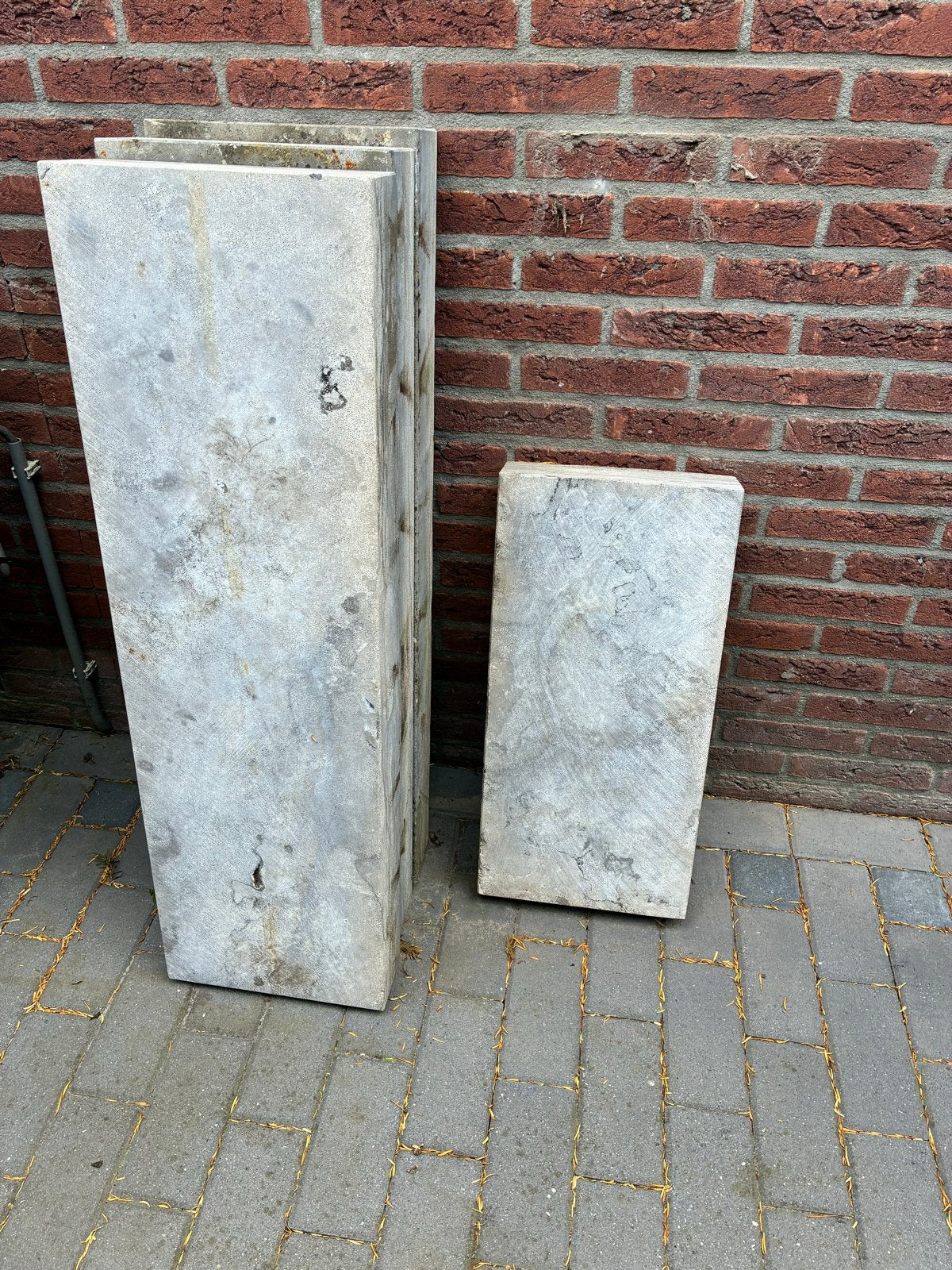 Gebruikte natuursteen terrastegels, Tuin en Terras, Ophalen, Gebruikt, 5 tot 10 m², Natuursteen