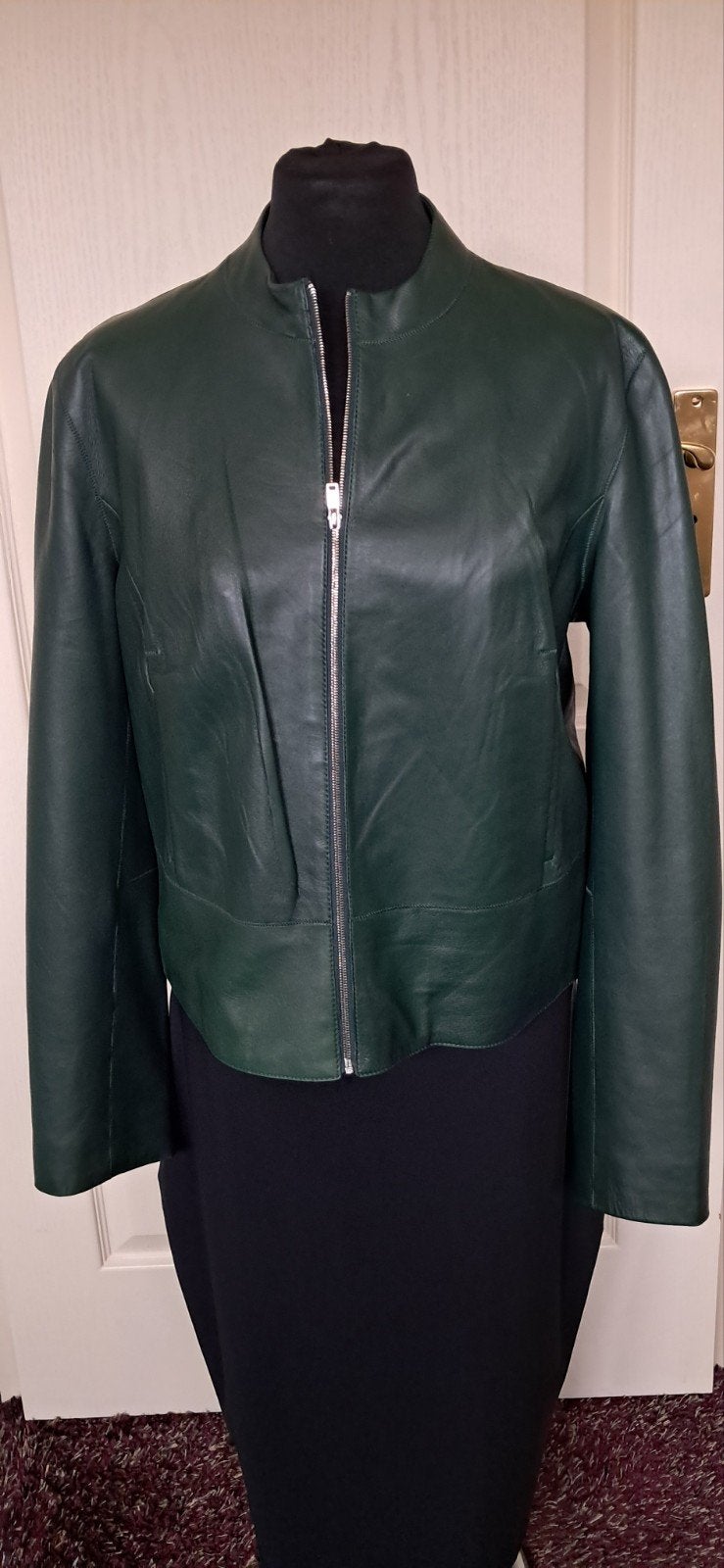 Massimo Dutti PU Leren Jasje Maat 42, Massima Dutti, Maat 42/44 (L), Onbekend, Ophalen of Verzenden