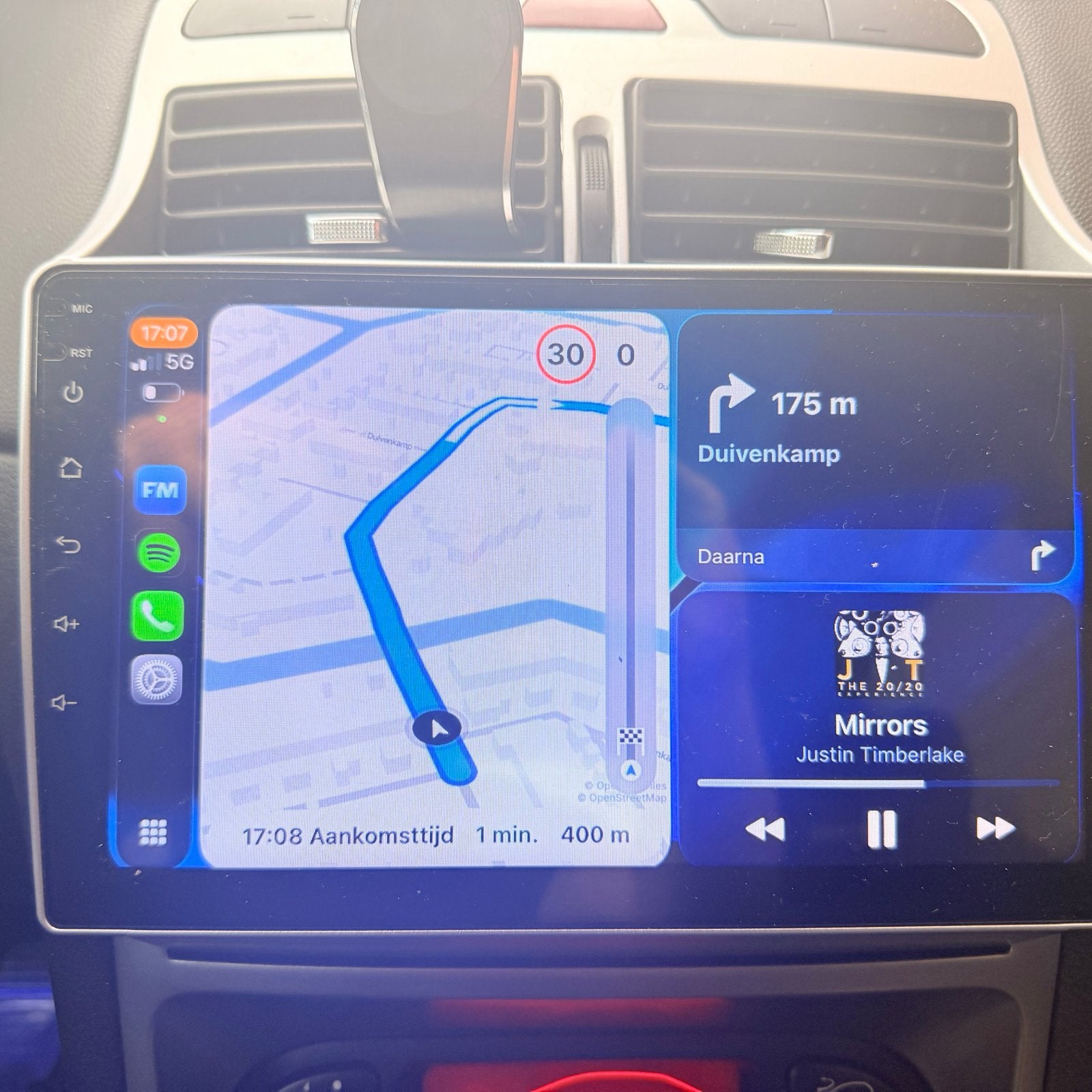 Carplay/Android Auto Systeem Peugeot 307, Ophalen of Verzenden, Zo goed als nieuw