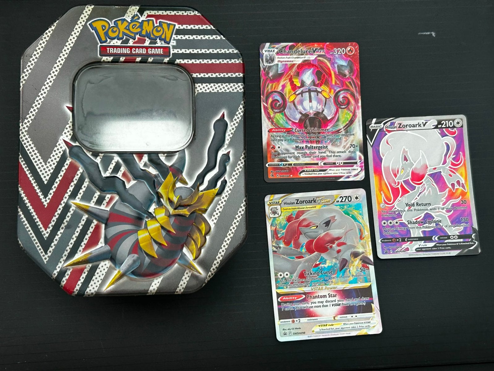 Pokemon Chandelure V-Max, Zoroark V-Star, Zoroark V en box, Ophalen of Verzenden