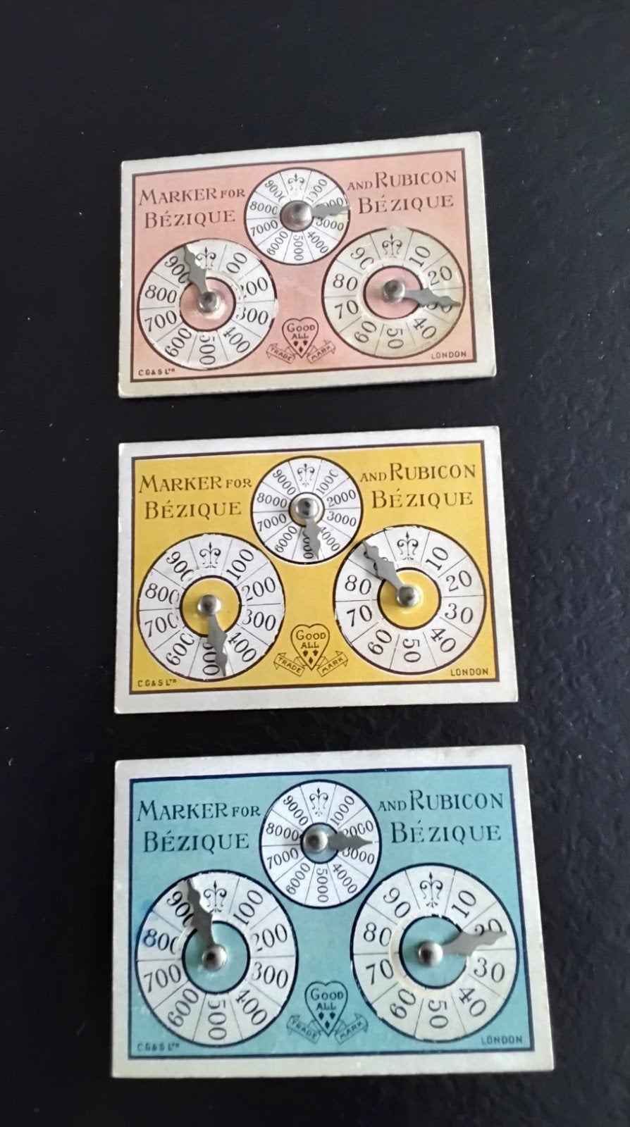 Perry's Bezique Kaartspel - Vintage uit 1929, Een of twee spelers, Ophalen of Verzenden, Gebruikt, N.V. Trading Co. Late Perry & Co.