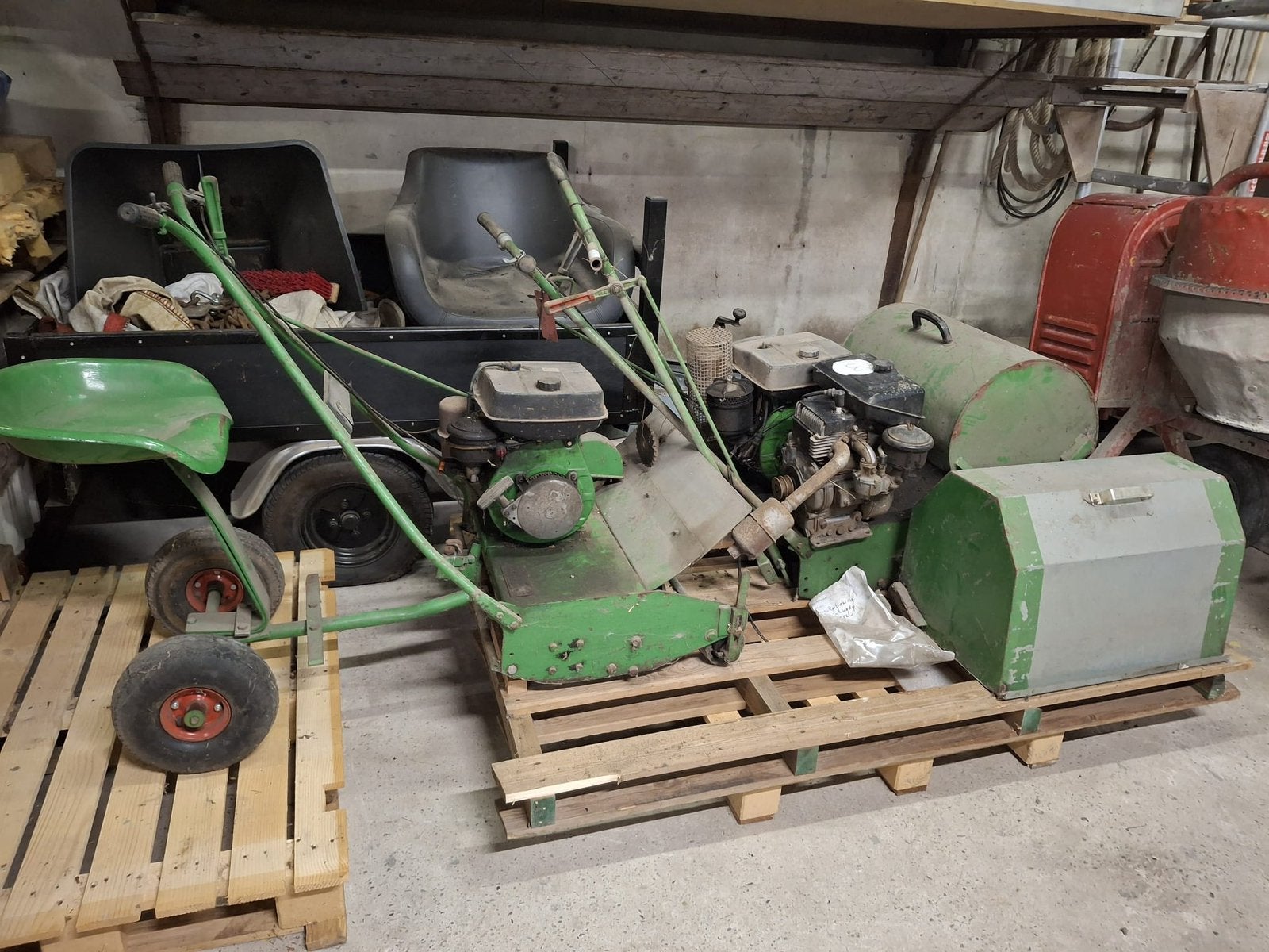 Roberine Sturdy kooimaaier, Ophalen, Gebruikt, Opvangbak, Benzine-grasmaaier