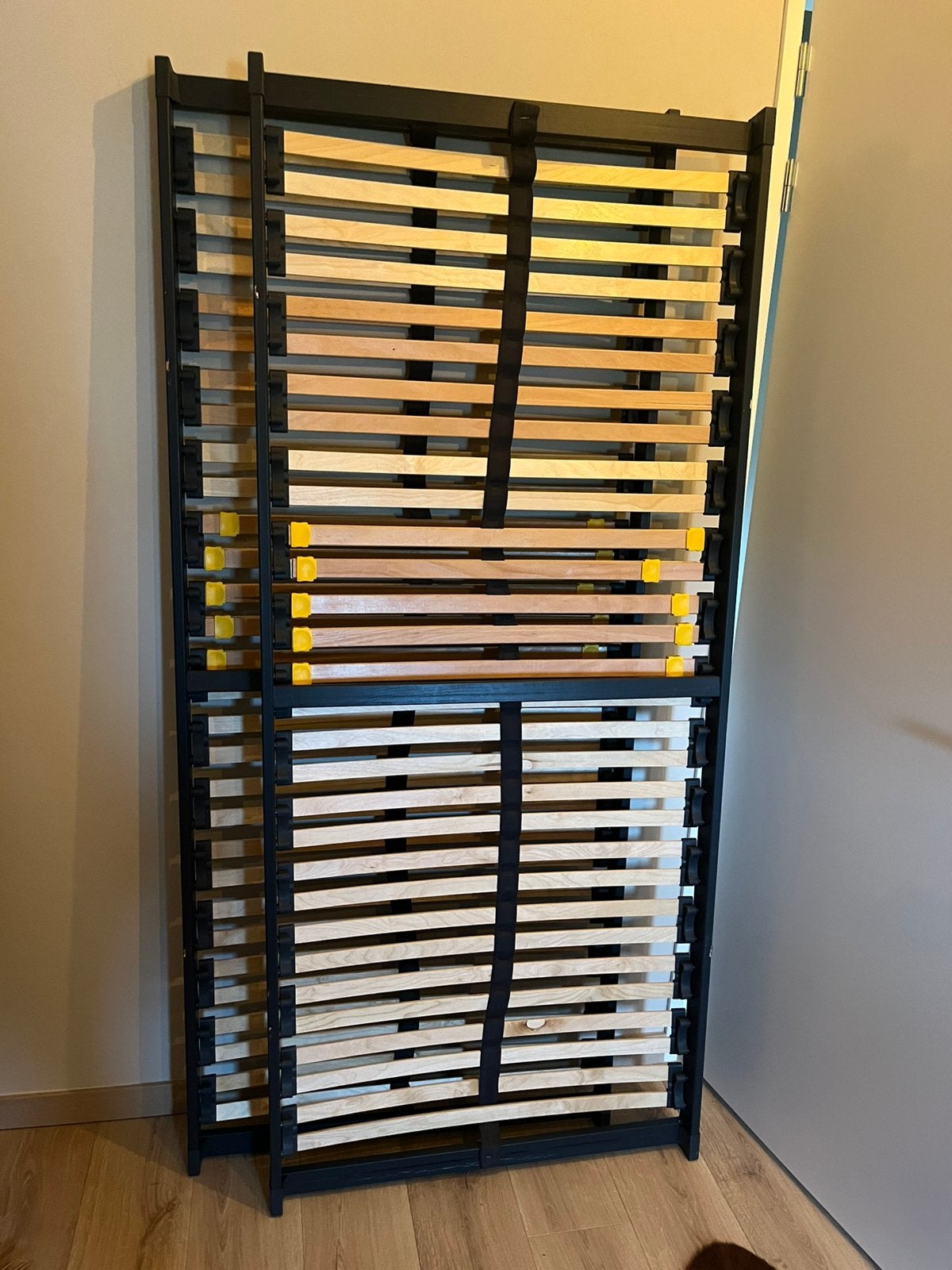 2 Bossflex 400 lattenbodems 90x210 in goede staat, Huis en Inrichting, Slaapkamer | Matrassen en Bedbodems, Ophalen, 90 cm, Eenpersoons
