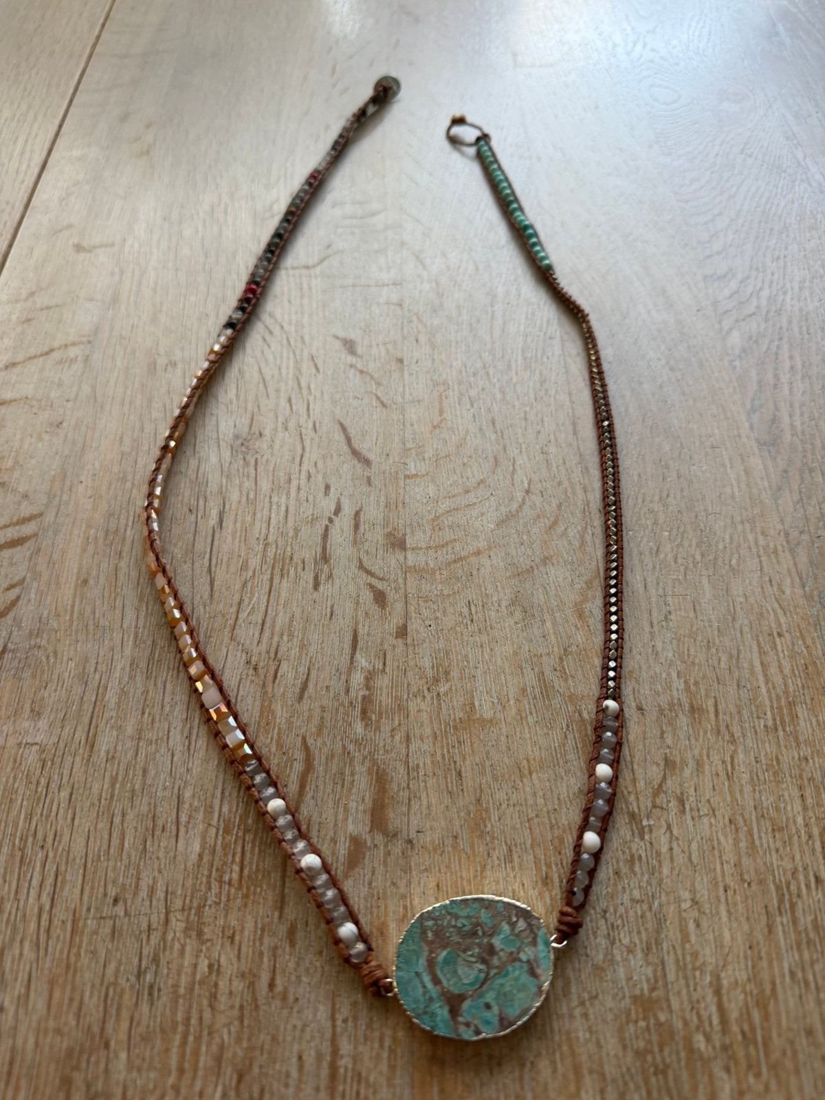 Ketting of wikkelarmband, Sieraden, Tassen en Uiterlijk, Kettingen, Verzenden, Zo goed als nieuw, Zilver, Overige materialen