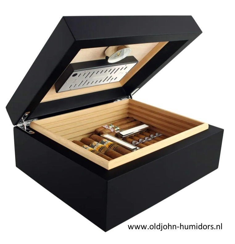SALE HUMIDOR ADORINI TORINO MEDIUM DELUXE 75 SIGAREN    h135, Verzenden, Nieuw, Tabaksdoos of Verpakking