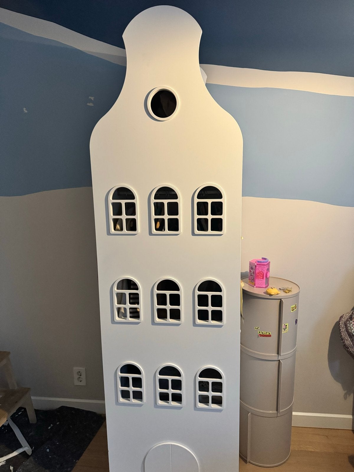 This is Dutch kast van een huis Klokgevelkast 216/60/60, Ophalen, Minder dan 75 cm, 50 tot 70 cm, 105 cm of meer