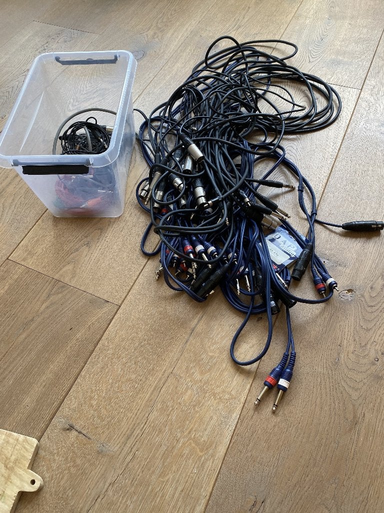 audio kabels diverse verloop jack,xlr en rca, Ophalen of Verzenden, Gebruikt, Minder dan 2 meter, Overige kabels