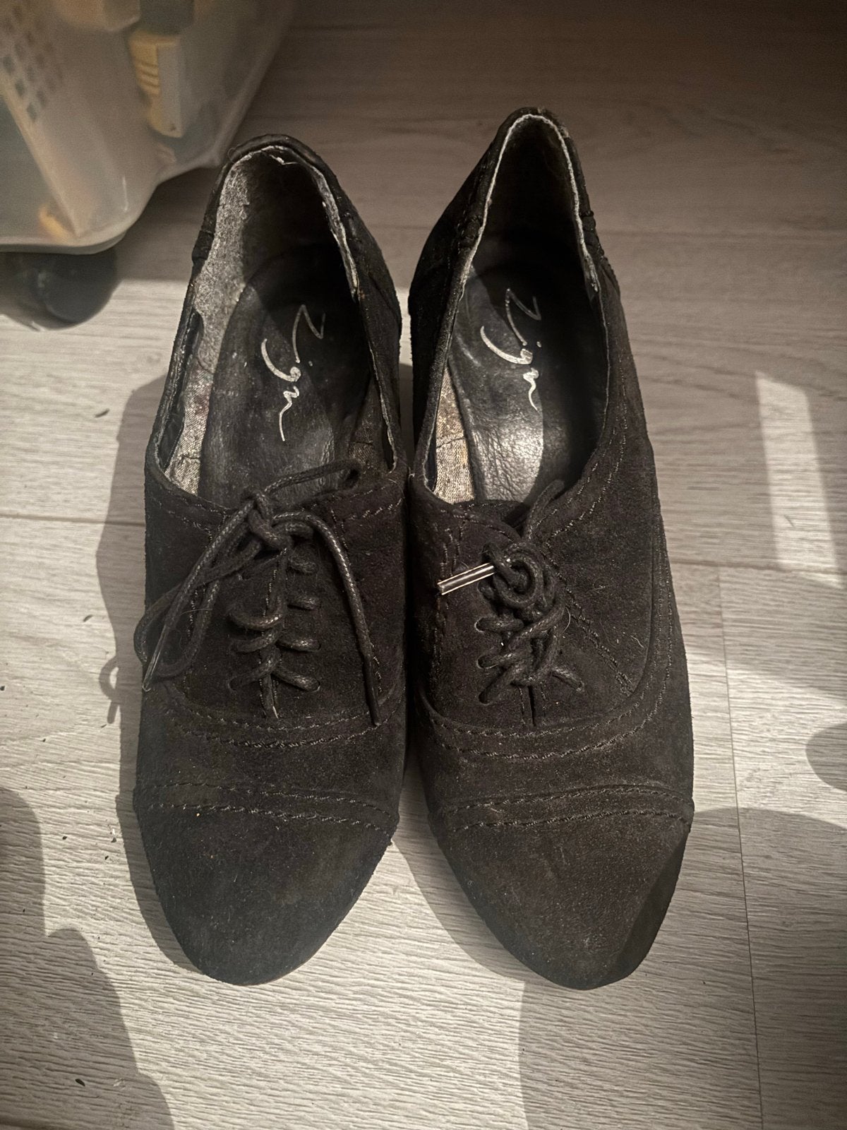 Dames sleehak schoenen - Maat 36, Ophalen of Verzenden, Gedragen, Zwart, Schoenen met hoge hakken