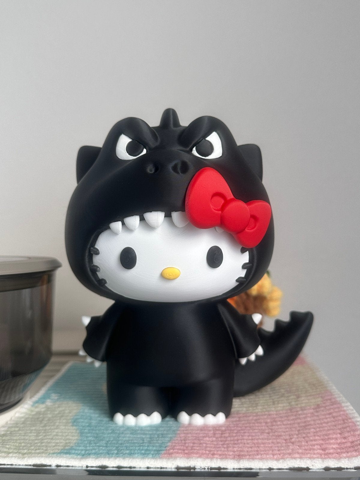 Hello Kitty Godzilla 3D Geprint Beeldje - Uniek Cadeau, Ophalen of Verzenden, Nieuw