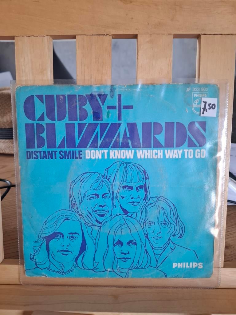 Single: cuby + the blizzards - distant smile, Cd's en Dvd's, Vinyl Singles, Ophalen of Verzenden, Gebruikt, Pop