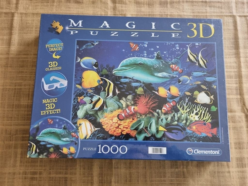 Clementoni Dolfijn 3D puzzle, Ophalen of Verzenden, 500 t/m 1500 stukjes, Nieuw, Rubik's of 3D-puzzel