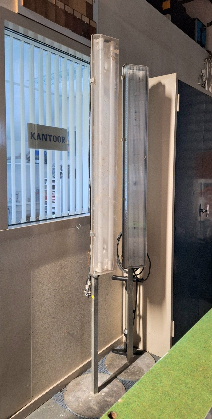 TL-lampen met armatuur en statief, Ophalen, Gebruikt, Met statief, Lamp met armatuur