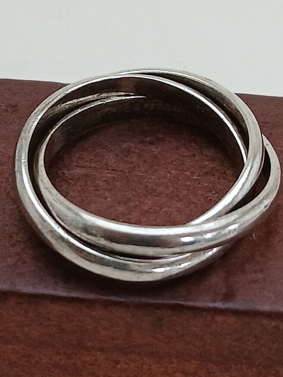Zilveren Trinity ring, 3 losse ringen, maat 19.5, Ophalen of Verzenden