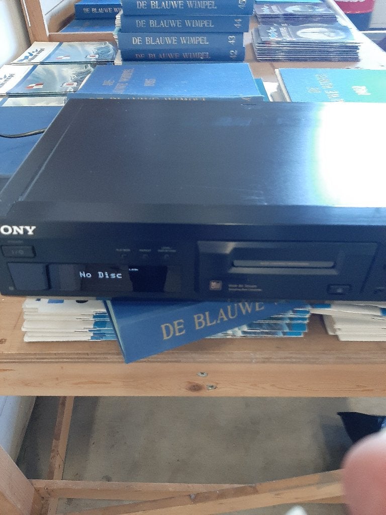 Minidisc speler merk sony, Ophalen, Minidisc-speler