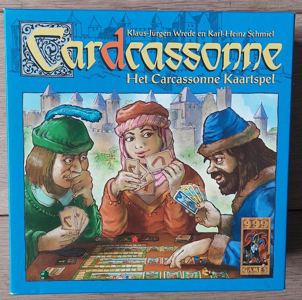 Cardcassonne: Het Carcassonne Kaartspel, Vijf spelers of meer, Ophalen of Verzenden, Zo goed als nieuw, 999 Games