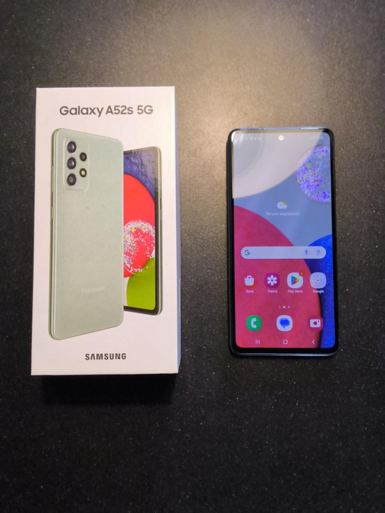 Samsung Galaxy A52s 5G 128GB Awesome Mint, Telecommunicatie, Mobiele telefoons | Samsung, Ophalen, Overige kleuren, Touchscreen