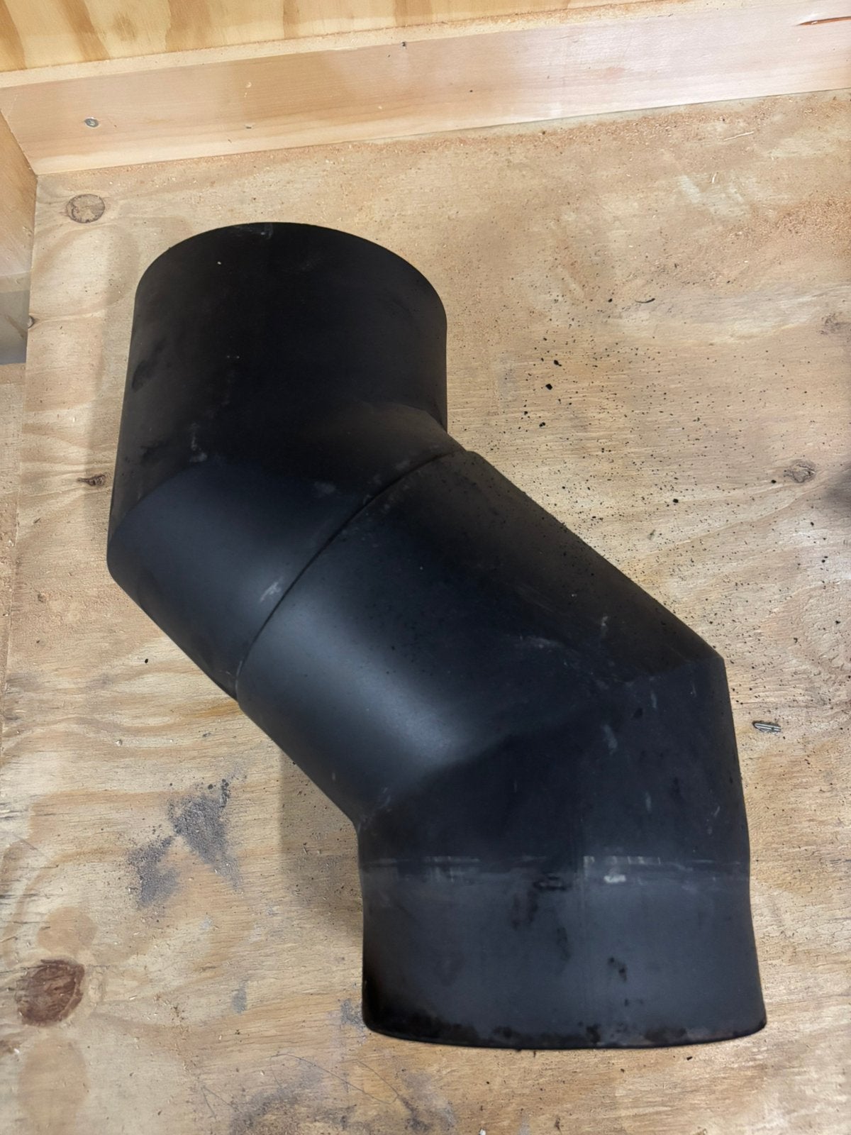 Dikwandige kachelpijp s bocht houtkachel rookkanaal 150 mm, Ophalen, Zo goed als nieuw, Rvs, Minder dan 2 meter