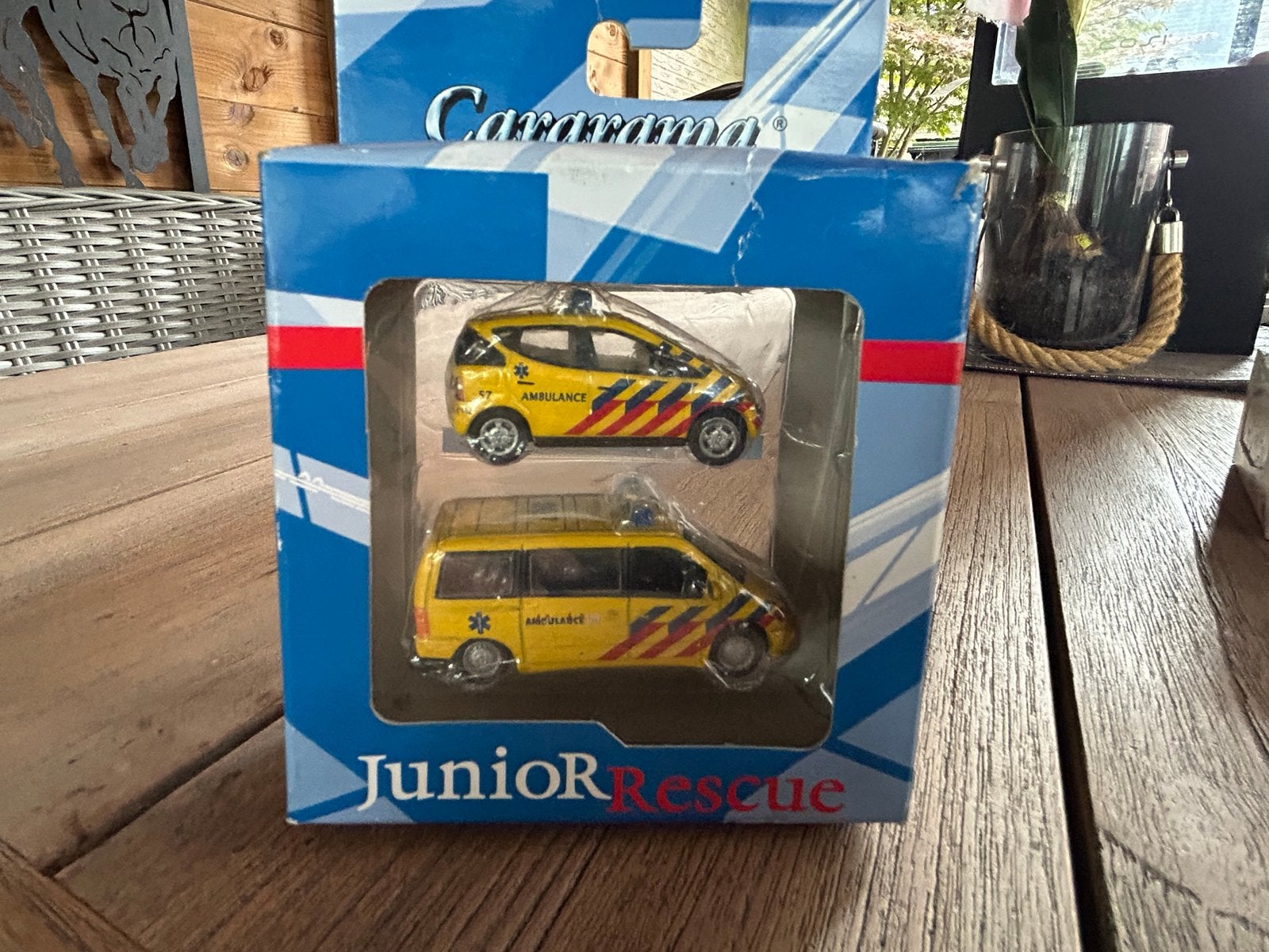 Cararama Junior Rescue Ambulance Set - Nieuw in doos, Hobby en Vrije tijd, Modelauto's | 1:87, Ophalen of Verzenden, Nieuw