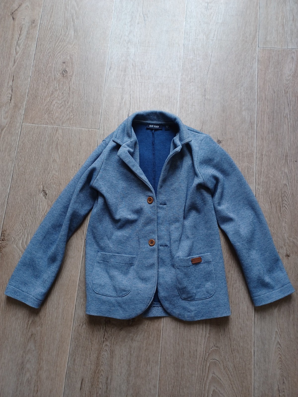 Blauw Colbert Maat 122 voor Jongens, Kinderen en Baby's, Kinderkleding | Maat 122, Ophalen of Verzenden, Gebruikt, Jongen, Jas