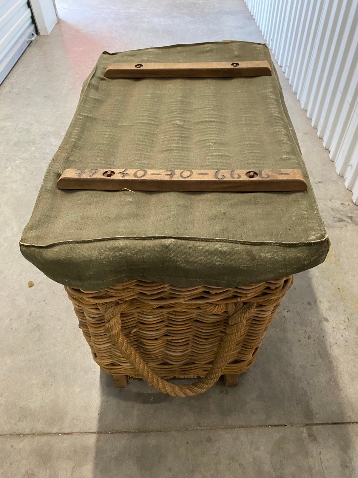 Militaire voorraadmand / wicker pannier, Ophalen, Landmacht, Overige gebieden, Overige typen