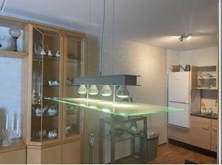 Hanglamp, Huis en Inrichting, Lampen | Hanglampen, Ophalen, GU10, Zo goed als nieuw, Glas