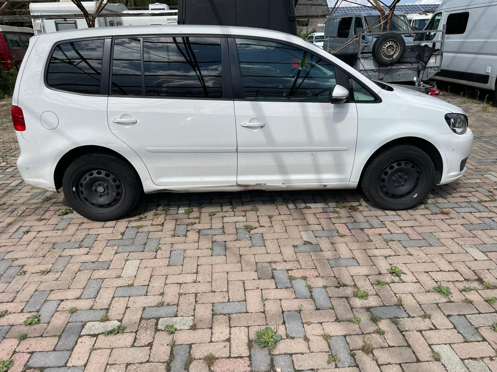 Volkswagen Touran 2.0 TDI 103KW Dsg6 Cross 2013 Wit, 1503 kg, 4 cilinders, Wit, Origineel Nederlands