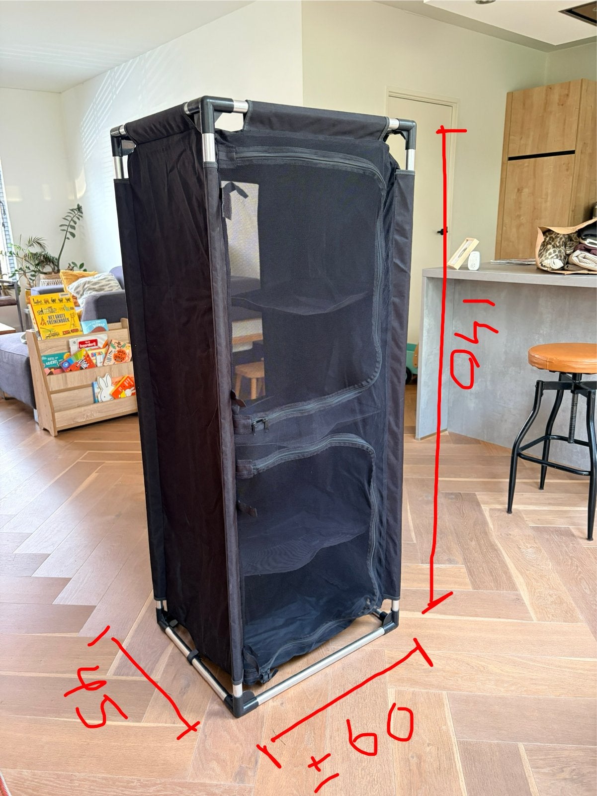 Demontabele campingkast - Zwart, Ophalen, Gebruikt
