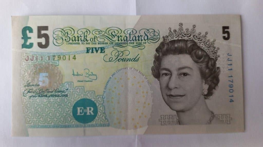 UK 5 Pounds bankbiljet van jaar 2002, Postzegels en Munten, Bankbiljetten | Europa | Niet-Eurobiljetten, Ophalen of Verzenden
