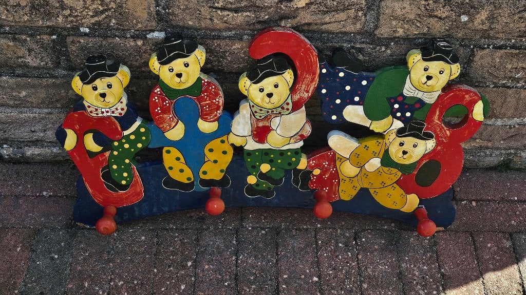 Decoratief houten kapstokje, Wandkapstok, Gebruikt, Ophalen of Verzenden, Minder dan 100 cm