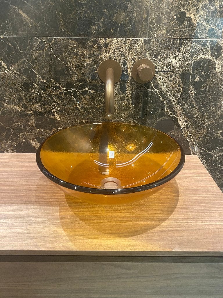 Waskom Glas - Rond & Stijlvol!, Ophalen, Zo goed als nieuw, Glas, Wastafel