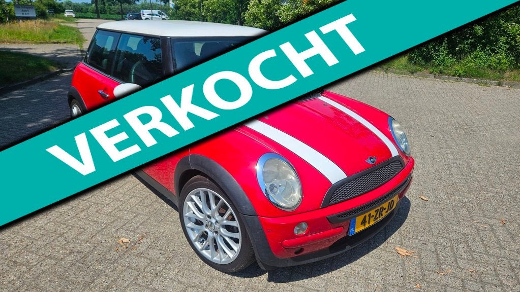 Mini Cooper 1.6 Cooper Chili Airco youngtimer, Auto's, Voorwielaandrijving, 15 km/l, Gebruikt, Zwart