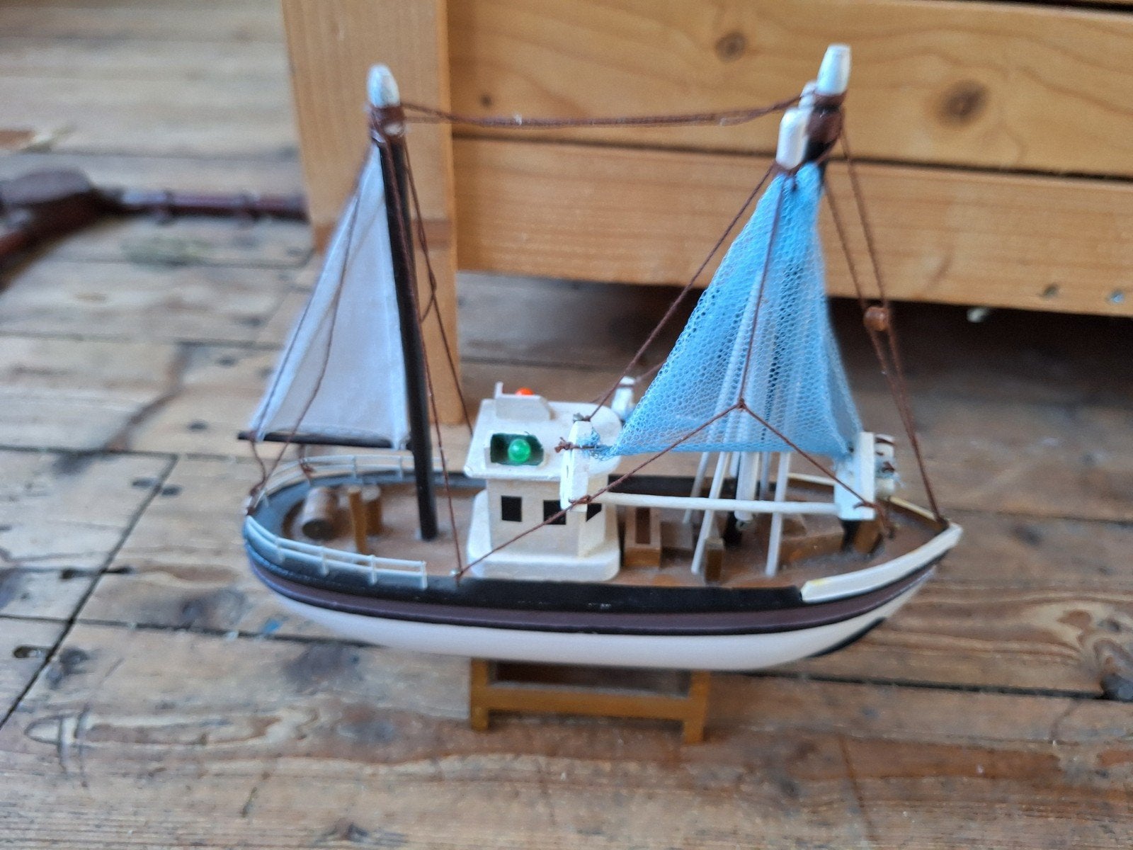 Houten Schip - 25 cm hoog, Ophalen of Verzenden