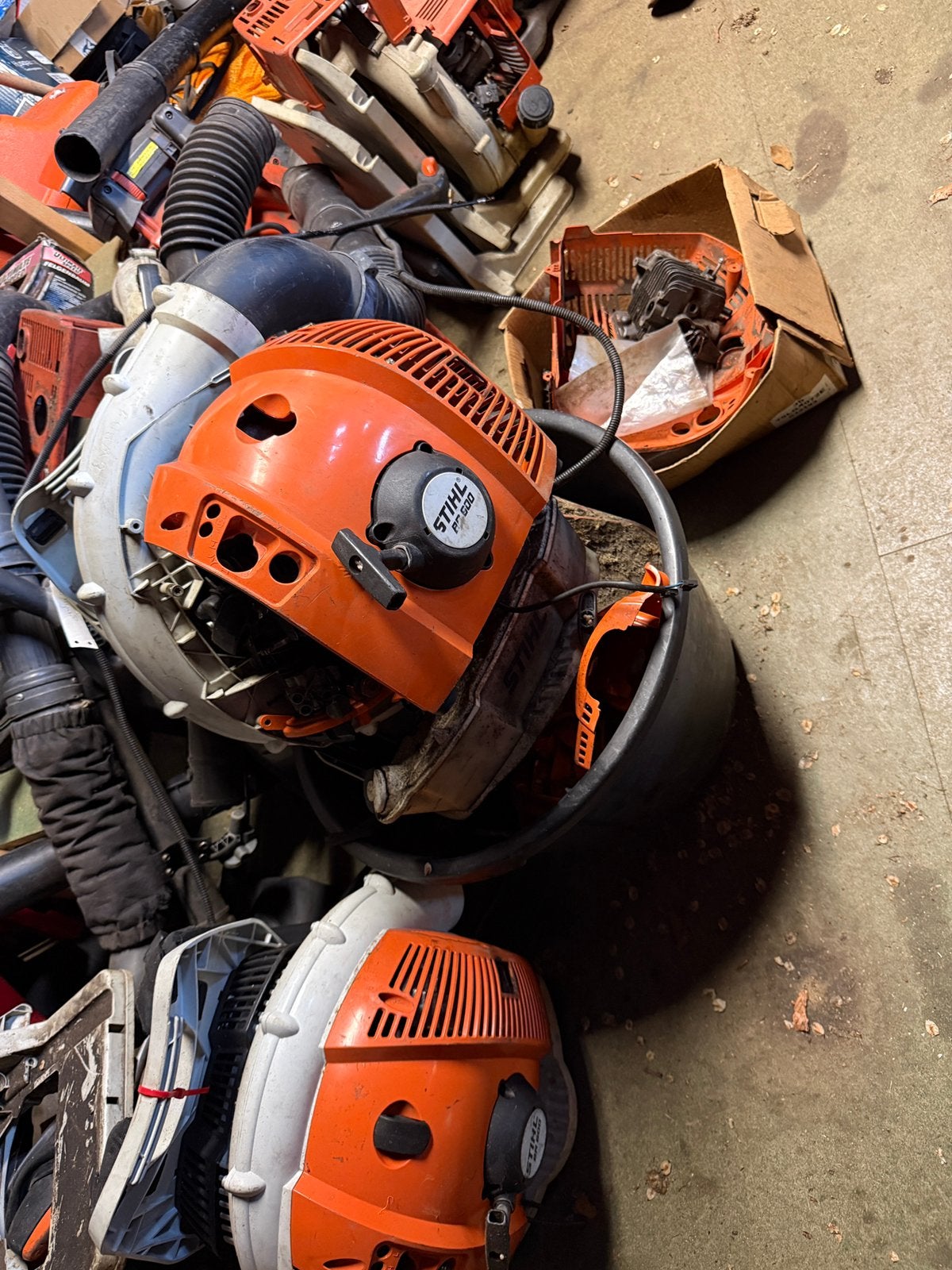 Stihl br 600 br 400 en husqvarna 570, Tuin en Terras, Ophalen, Zo goed als nieuw