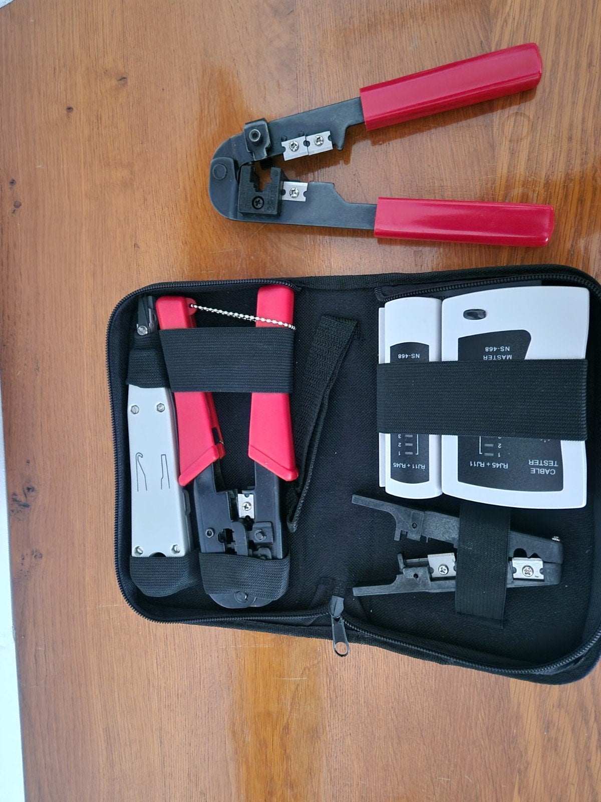 LAN-Tester Kit met Krimptang en Kabelstripper, Ophalen of Verzenden