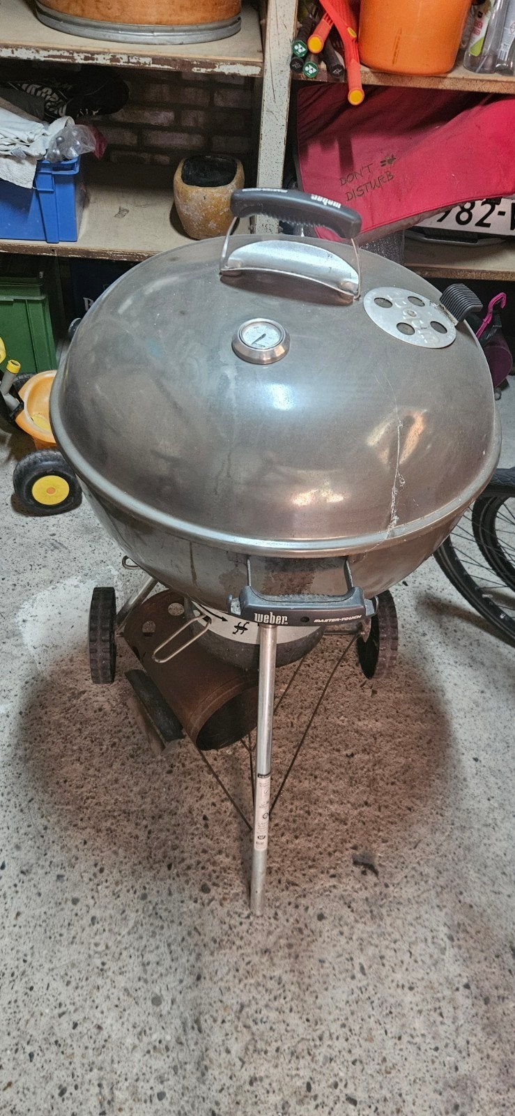 Weber Master-Touch bbq met kolenstarter, Ophalen, Gebruikt, Weber, Met accessoires