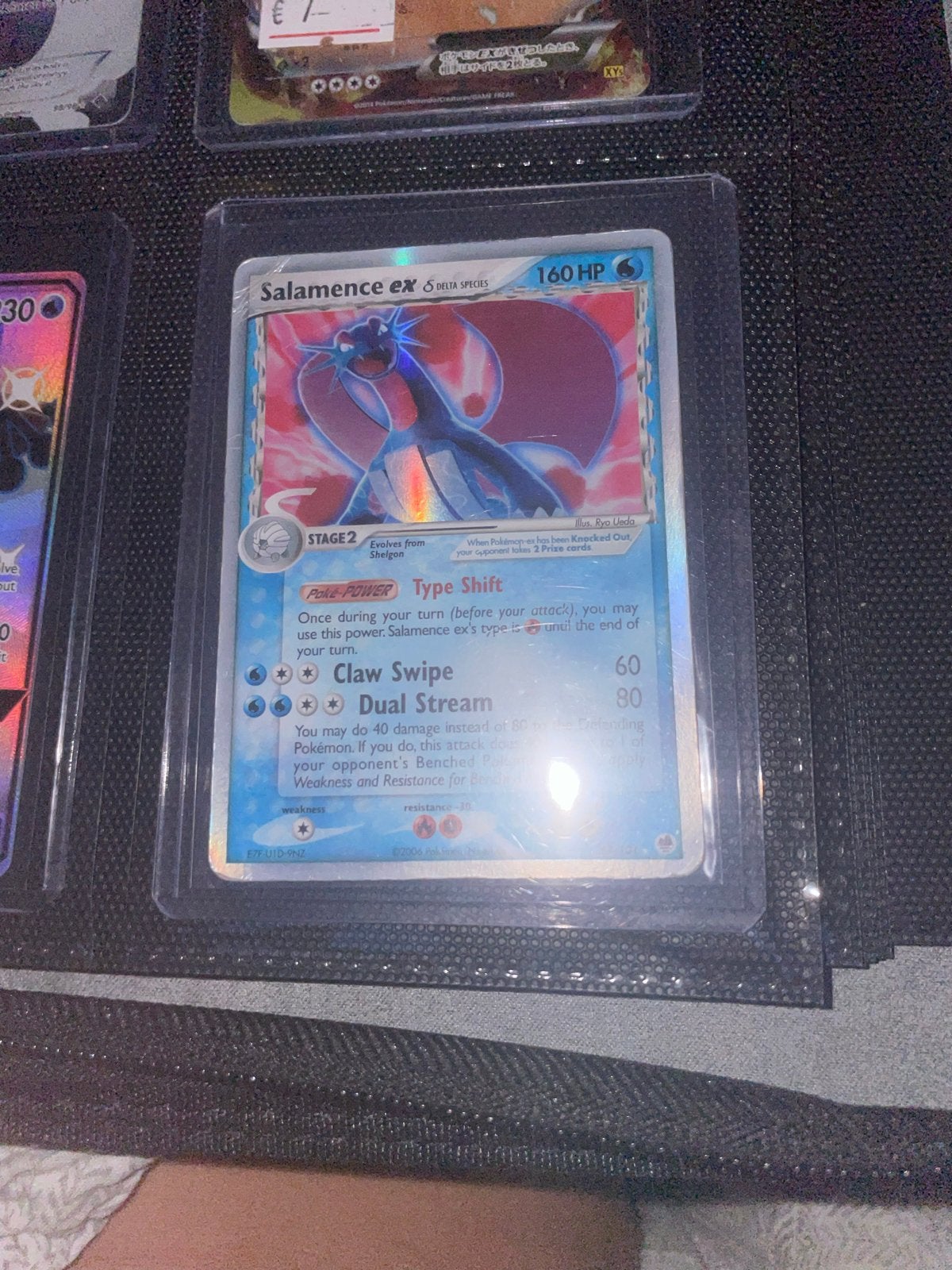 Salamence ex Delta Species Pokémon kaart, Ophalen of Verzenden, Gebruikt, Losse kaart, Foil