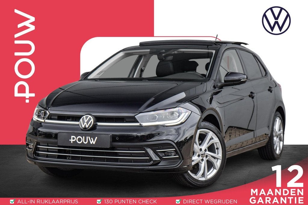 Volkswagen Polo 1.0 TSI 95pk Style | Panoramadak | Stoelverw, 12 maanden, Gebruikt, 1072 kg, Origineel Nederlands
