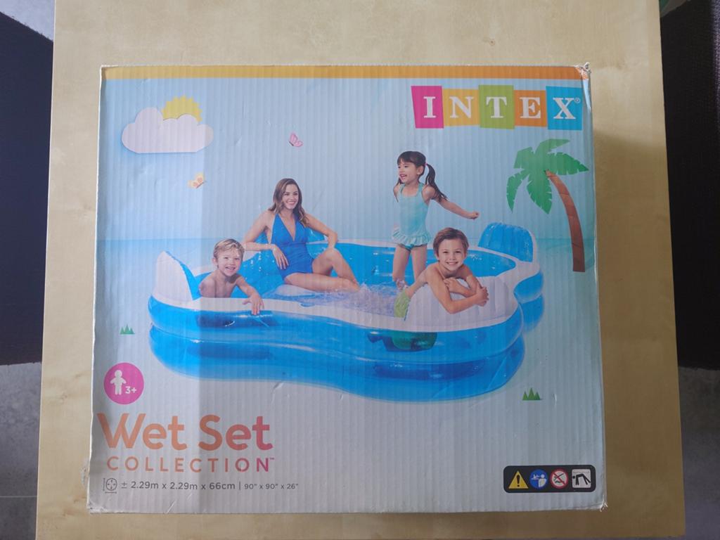 Intex zwembad 2.29x2.29x66, Ophalen, Opblaaszwembad, Vierkant, Nieuw