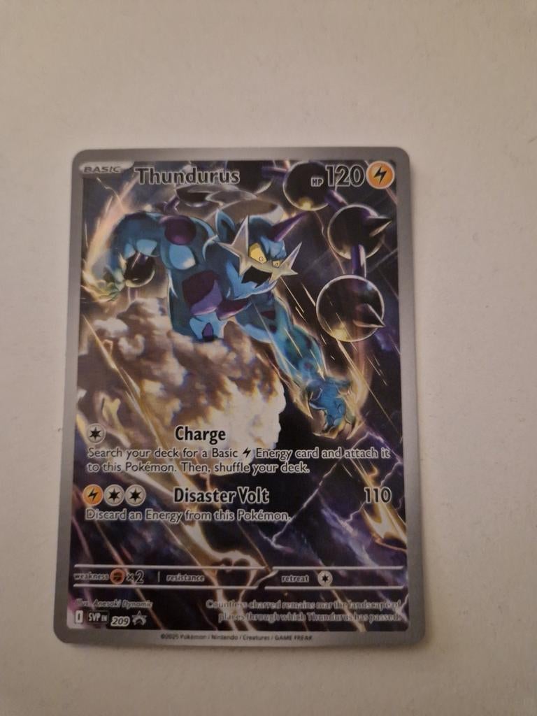 Thundurus 209 promo Pokémon kaart, Ophalen of Verzenden