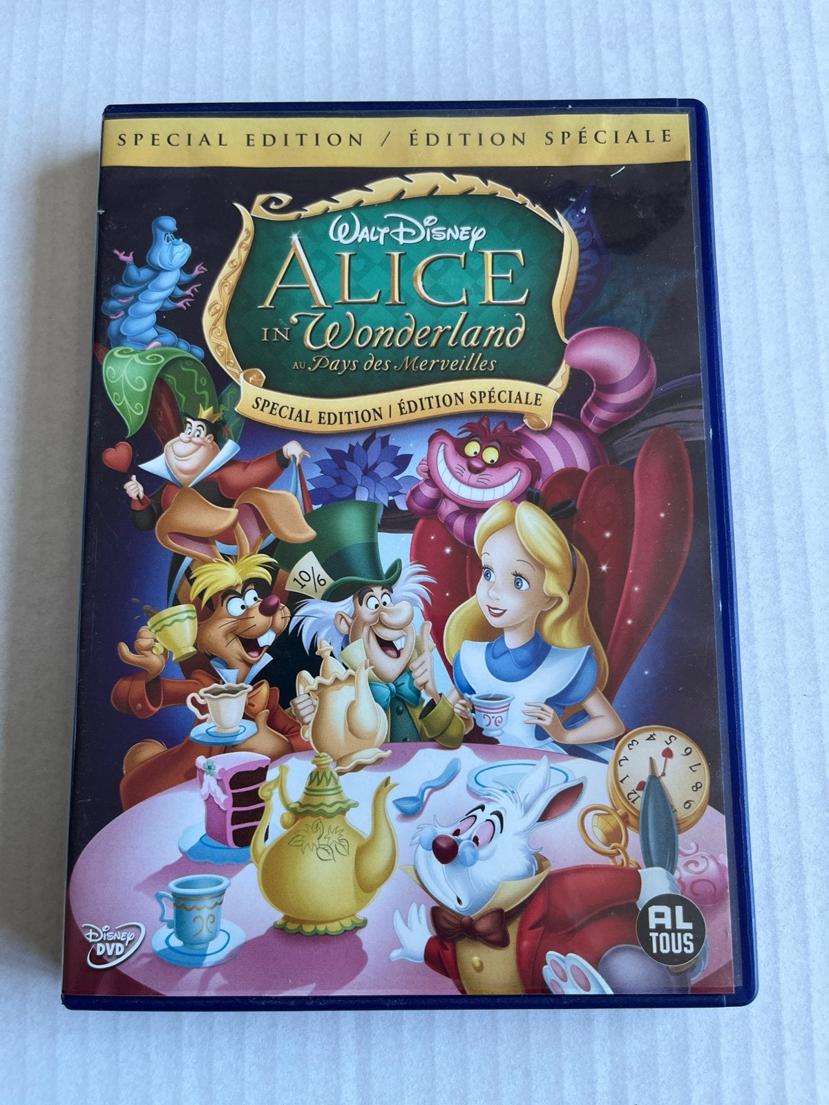 Walt Disney's Alice in Wonderland - Special Edition DVD, Cd's en Dvd's, Dvd's | Tekenfilms en Animatie, Alle leeftijden, Nederlands
