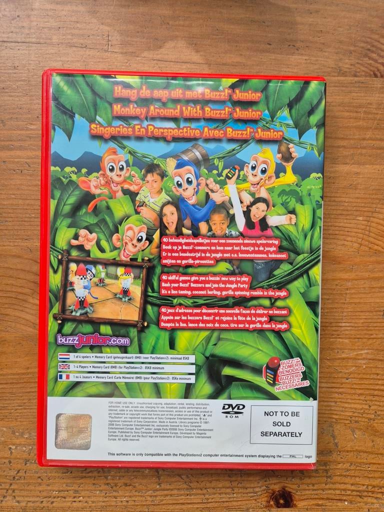PS2 spel buzz junior jungle party playstation 2, Ophalen of Verzenden, Vanaf 3 jaar