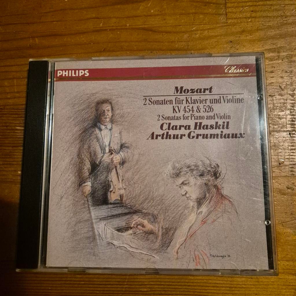 Mozart: 2 Sonates voor Piano en Viool, Ophalen of Verzenden, Classicisme, Zo goed als nieuw, Kamermuziek
