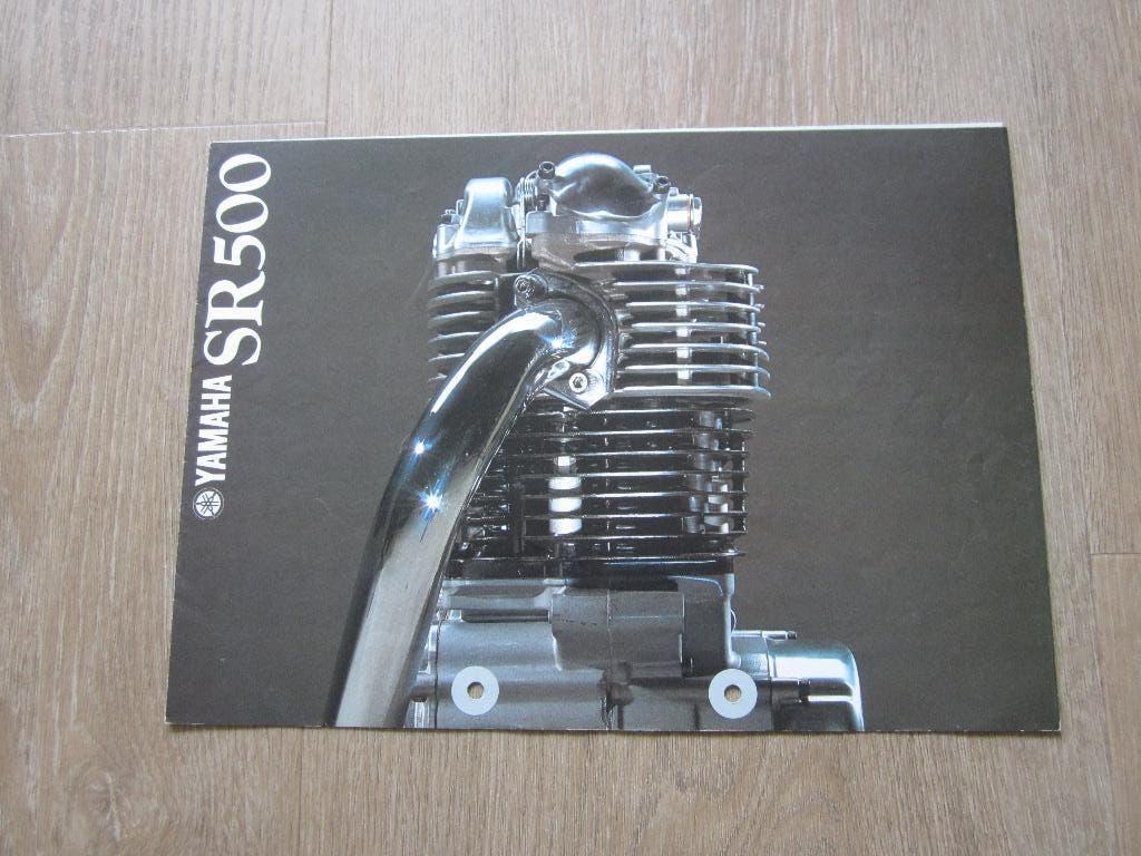 Yamaha SR 500 brochure folder 1978, Motoren, Ophalen of Verzenden, Yamaha