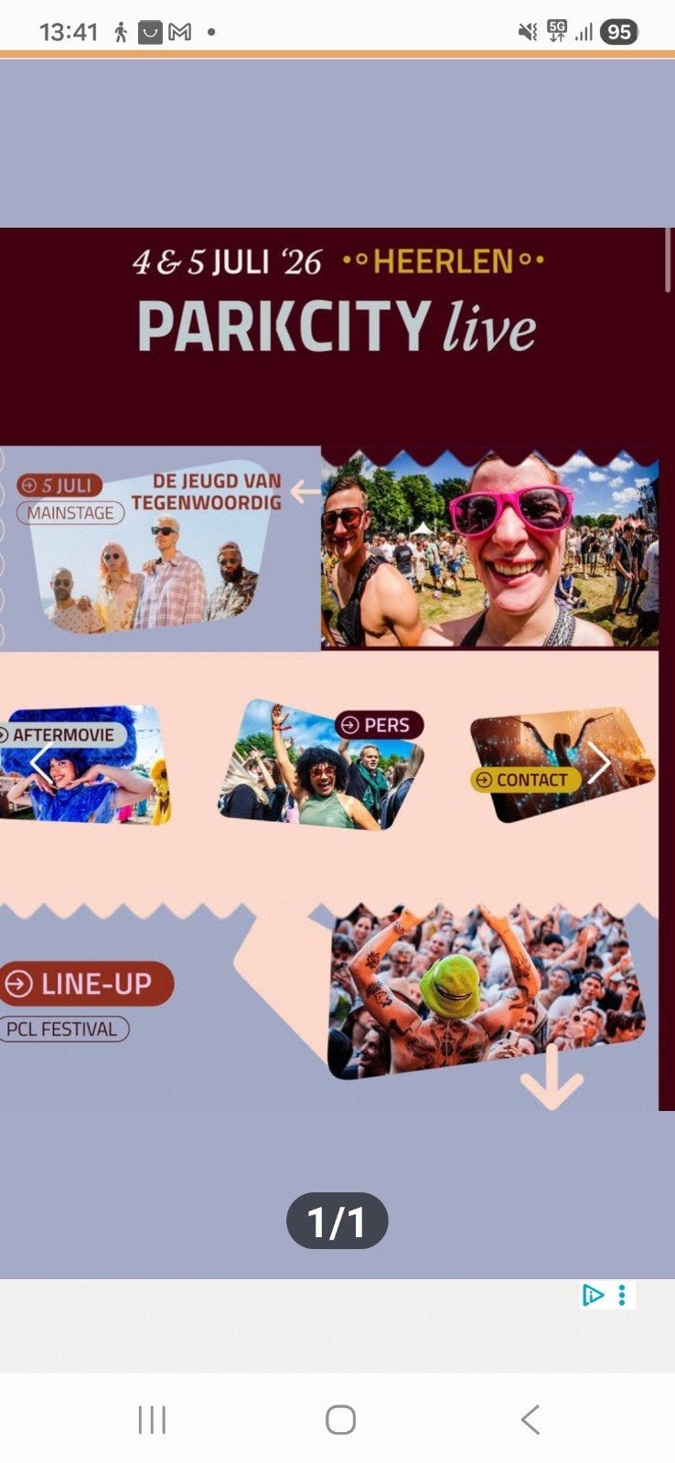 Park city live PCL weekend kaart, Twee personen, Ticket of Toegangskaart
